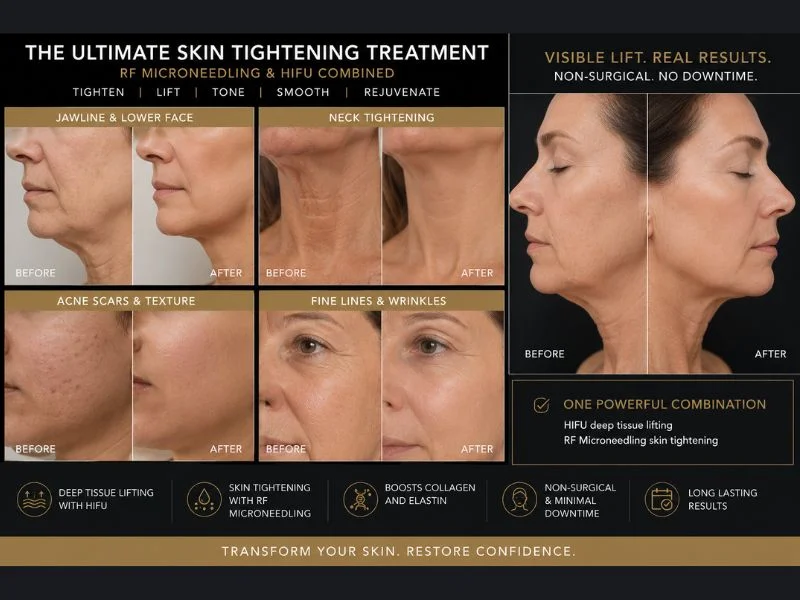 Results of combined treatment for the ultimate skin tightening treatment Ware